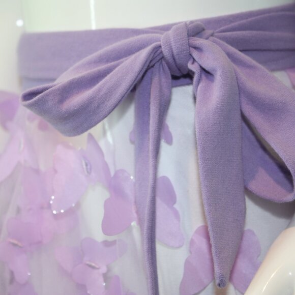 Lavender Butterfly Ballet Skirt | Hand Crafted - Picture 2 of 6